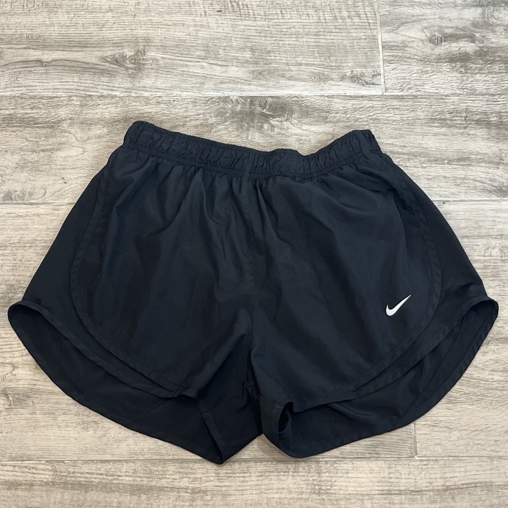 Nike Running Shorts‎ Womens Size M Black Dri-Fit Athletic Mesh Trim 831558-014